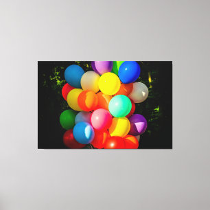 Toile Ballons de jouets colorés