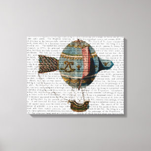 Toile Balloon à air chaud avec plumes de queue