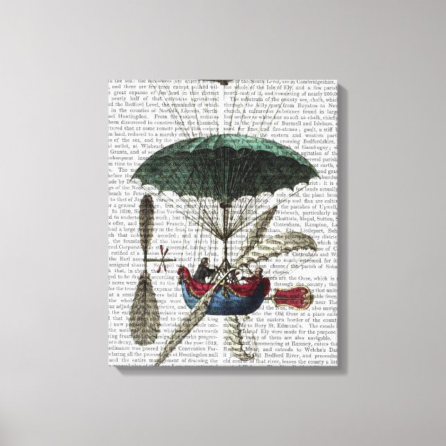 Toile Ballotte à air chaud Place du Louvre (Recto)