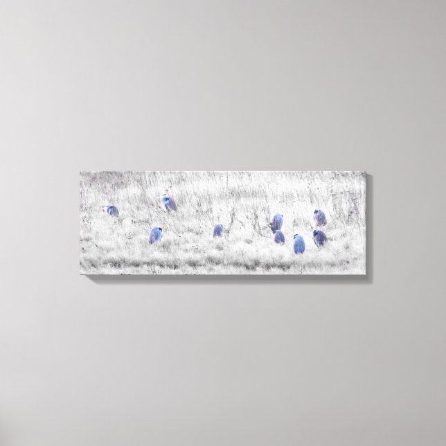 Toile Bande de l'art mural de Blue Heron (Recto)