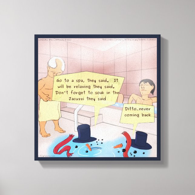 Toile Bande dessinée de Rick London Snowman (Recto)