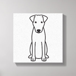 Toile Bande dessinée douce de chien de Fox Terrier
