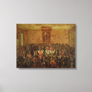 Toile Banquet donné en l'honneur de Louis XIV par