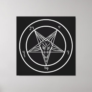 Toile Baphomet 40" ÉNORME" art x40 sur la prospection