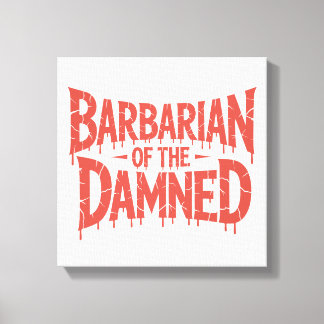 Toile Barbarde de l'horreur gothique Damné