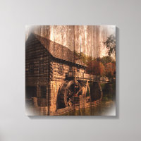 Barn Wood farmhouse mill water wheel
