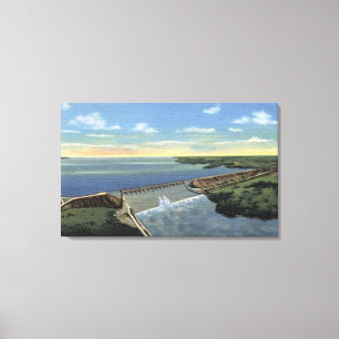 Toile Barrage de John Martin (Caddoa) à travers la
