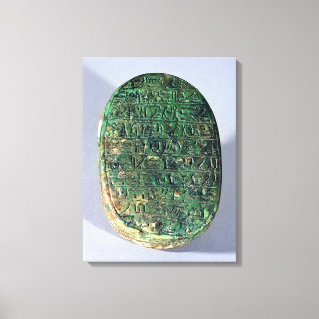 Toile Base d'un scarabée de mariage d'Amenhotep III (Recto)