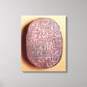 Toile Base d'un scarabée de mariage d'Amenhotep III