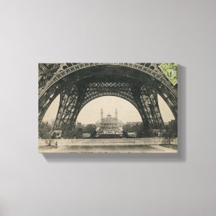 Toile Base noire et blanche de Tour Eiffel