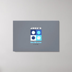 Toile BASEBALL Bar Bat mitzvah Se connecter Bureau