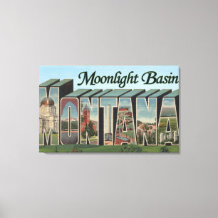 Toile Bassin de clair de lune, Montana