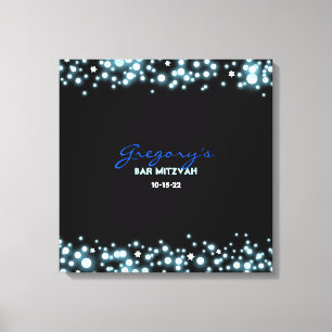 Toile Bat mitzvah de NUIT ÉTOILÉE Signe-Dans la carte