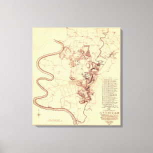 Toile Bataille d'Antietam - carte panoramique 5 de