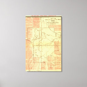 Toile Bataille de Chickamauga - carte panoramique de