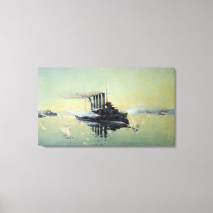 Toile Bataille de Cruiser Askold