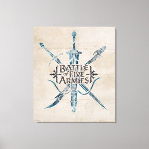 Toile BATAILLE de logo de CINQ ARMIES™