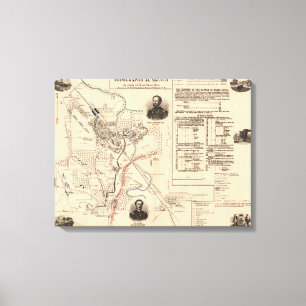 Toile Bataille de rivière de pierres - guerre civile 2