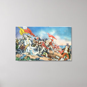 Toile Bataille de scène de colline de soute -