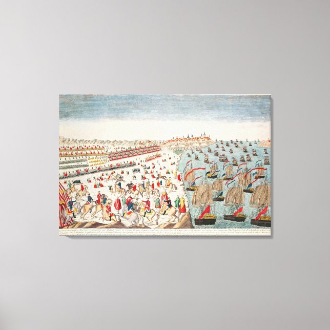 Toile Bataille de Yorktown, le 19 octobre 1781 (Recto)