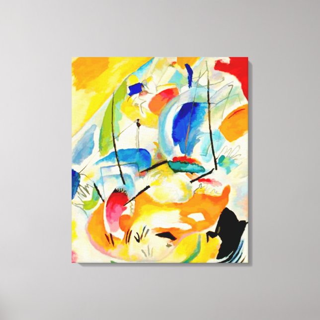 Toile Bataille maritime de Kandinsky 1913 (Recto)