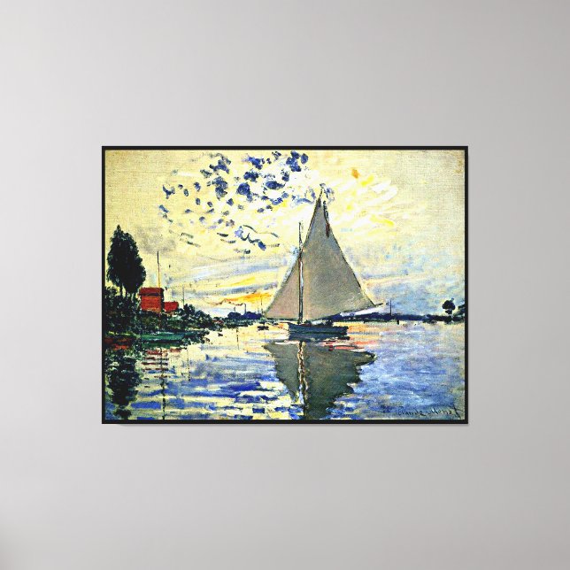 Toile Bateau à voile au Petit Gennevilliers (Recto)