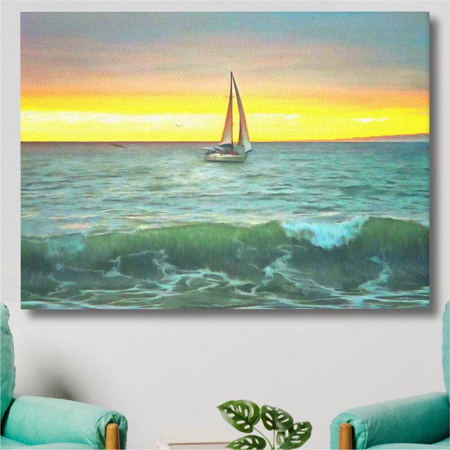 Toile Bateau à voile sur Banderas Bay 0884 Canvas Art Im (Créateur téléchargé)