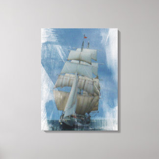 Toile Bateau, Bateau, Peinture WATERCOLOR