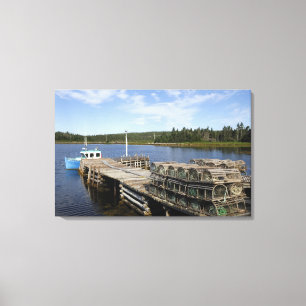 Toile Bateau de homard, Mushaboom, Nouvelle-Écosse, Cana