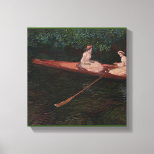 Toile Bateau On the Epte - Claude Monet - c1890
