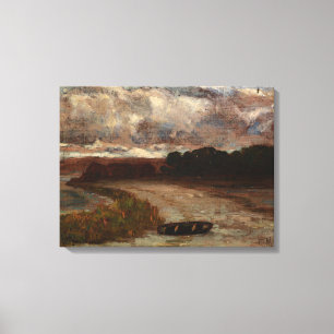 Toile Bateau sur le rivage - Edward Mitchell Bannister 