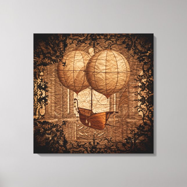 Toile Bateau victorien Grunge Steampunk (Recto)
