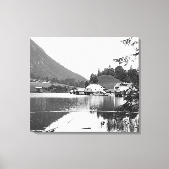 Toile Bateaux à Konigssee, vers 1910 (Recto)