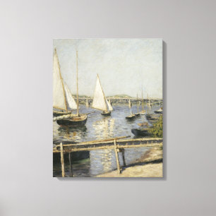 Toile Bateaux à voile à Argenteuil par Gustave Caillebot