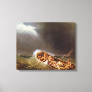 Toile Bateaux de Dieppe retournant de la pêche