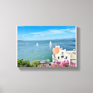 Toile Bateaux de San Francisco sur la Baie