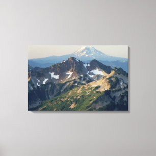 Toile Bâti Adams, la chaîne de Tatoosh, et mont Rainie