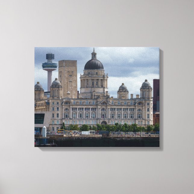 Toile Bâtiment du port de Liverpool (Recto)
