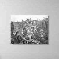 Batterie à deux armes pendant la guerre de Crimée,