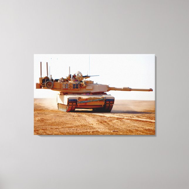 Toile BATTLE TANK - M1 Abrams 24x36 (Recto)