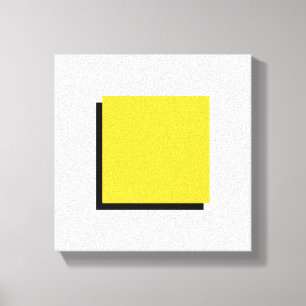 Toile Bauhaus Design Art géométrique Carré Jaune