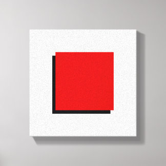 Toile Bauhaus Design Art géométrique Carré rouge
