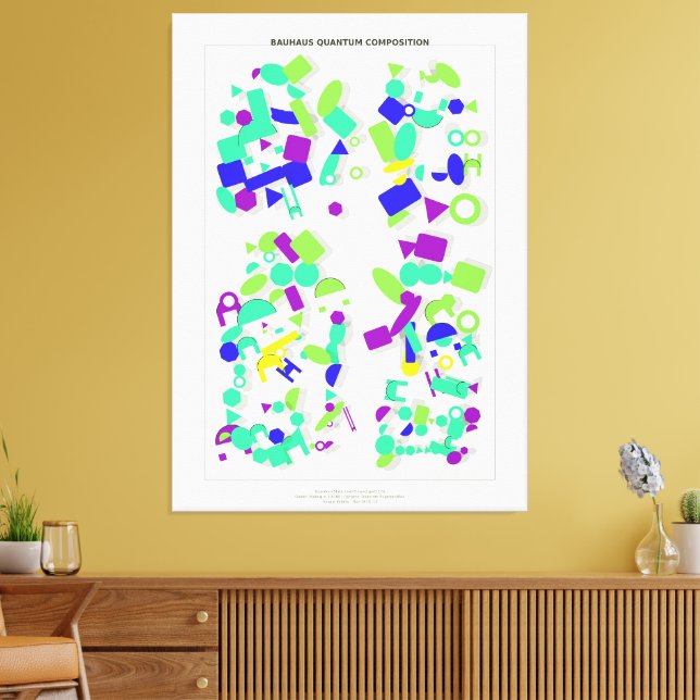 Toile Bauhaus Quantum Composition  (Insitu(Salon))
