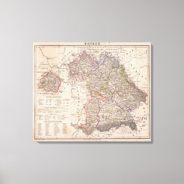 Toile Bayern, Allemagne (Recto)