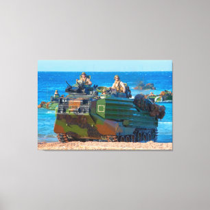 Toile BEACH ARMOR - Véhicule amphibie d'attaque 32x48