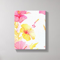 Beau bel Hibiscus | Fleur Tropicale Aquarelle