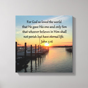 TOILE BEAU JOHN 3:16 SUNSET PHOTO DESIGN