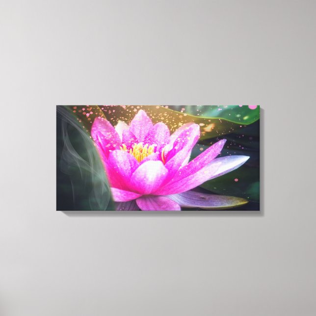 Toile Beau Lotus, Paysage, Zen (Recto)