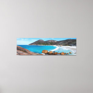 Toile Beau océan bleu et plage blanche parfaite