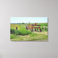 Beau Paysage agricole et Tracteur Mur Art